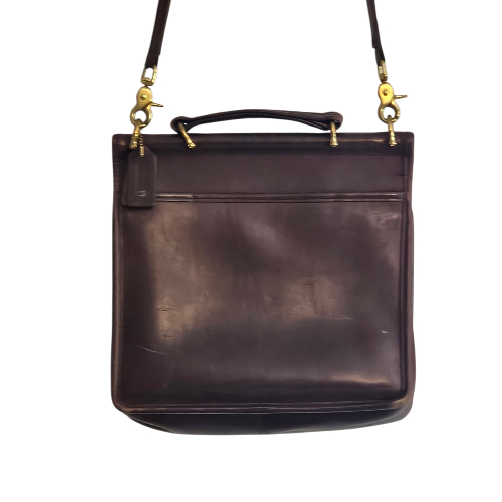 Vintage Coach Women's Willis Full Grain Leather Shoulder Bag J8U-9927 Brown READ - Picture 4 of 16